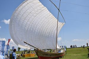帆引き船フェスタ2018-帆引き船展示(1)